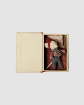 Souris de Noël bébé Maileg dans son coffret ouvert