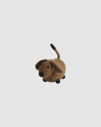 Chien marron en feutre Gry & Sif réf 13120