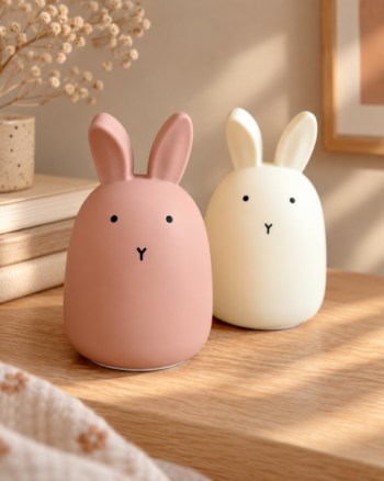 Veilleuses Winston Rabbit Liewood crème et rose
