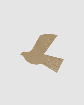 Oiseau en cuir Zakuw Caramel taille S