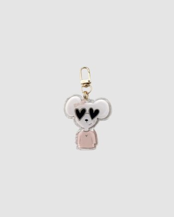 Porte-clé Millie Face Zakuw souris rose