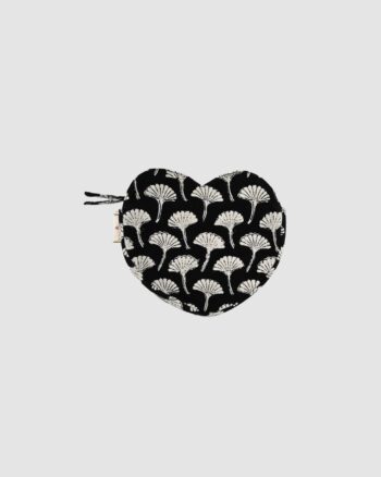 Pochette Cœur Ginko Carbone Boncoeurs