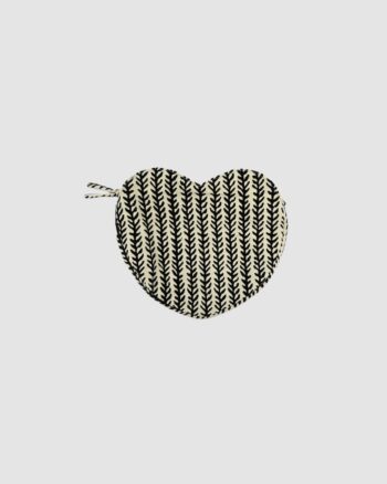 Pochette Cœur Épine Carbone Boncoeurs