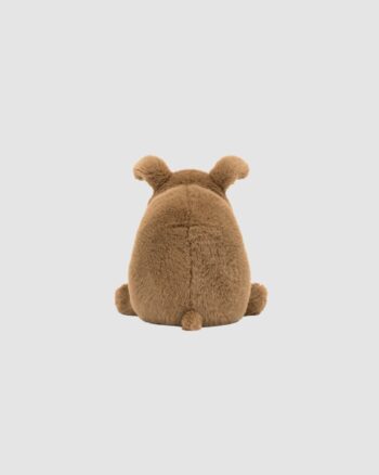 Peluche Derreck Dog Jellycat vue de dos fourrure marron