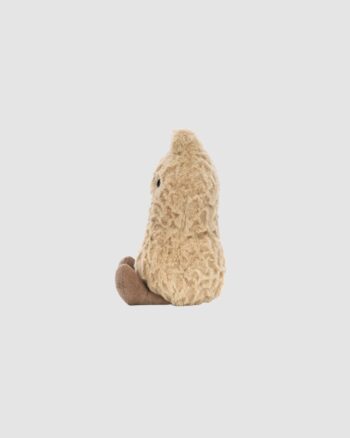 Peluche Amuseables Peanut Jellycat cacahuète beige vue de profil