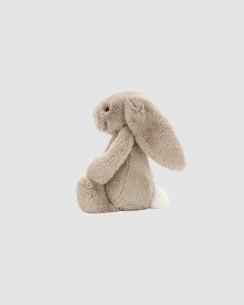 Peluche lapin beige Jellycat Bashful Bunny Original vue de profil
