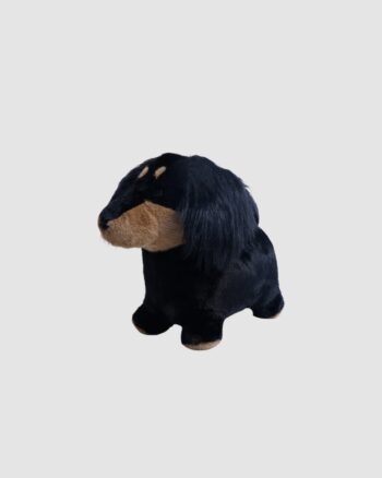 Chien teckel animal sauteur Wild & Soft noir et marron