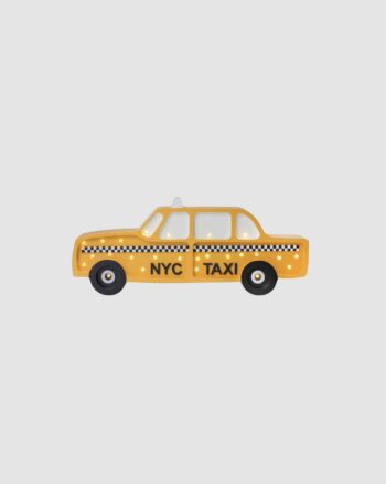 Lampe taxi NYC Little Lights Manhattan Yellow en bois